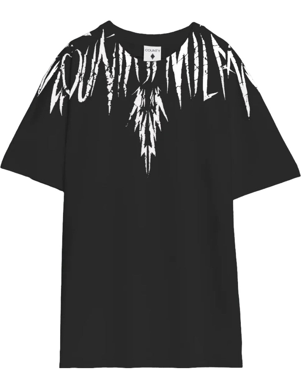 T-shirt Ali Stampa Logo Nero