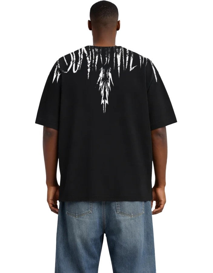 T-shirt Ali Stampa Logo Nero