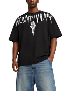 T-shirt Ali Stampa Logo Nero