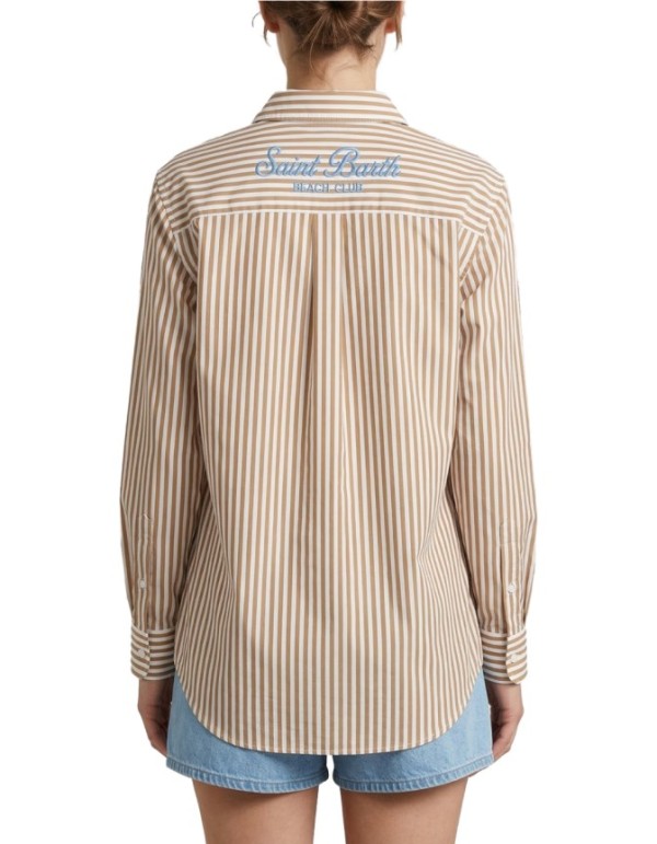 Camicia Brigitte Cotton Sb Beach Stripes V 11 Emb