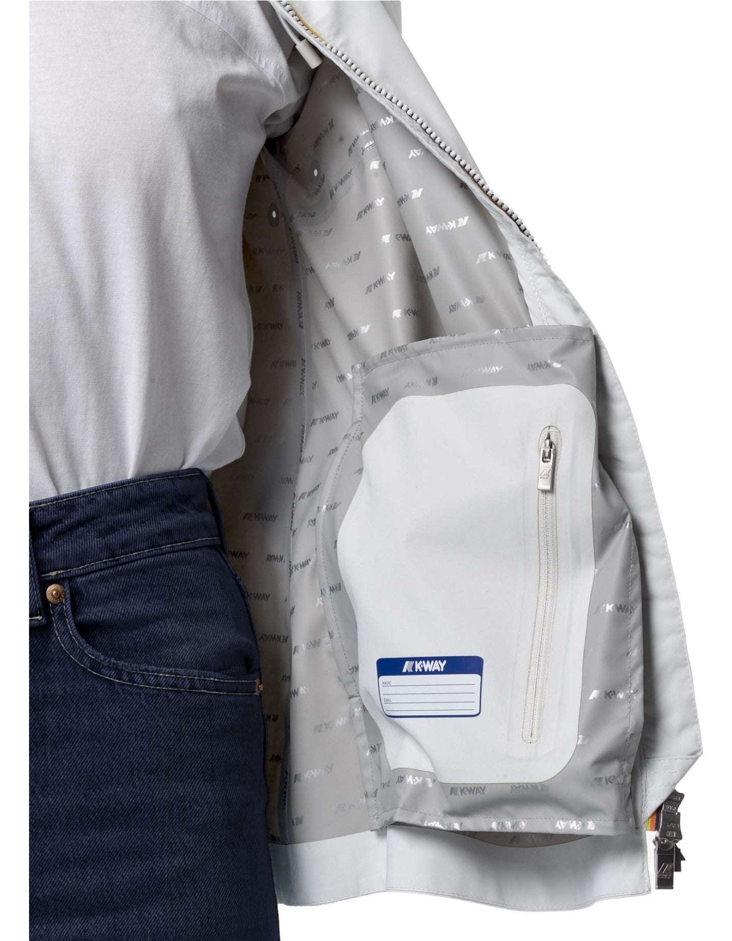 Marguerite Stretch Dot White Jacket