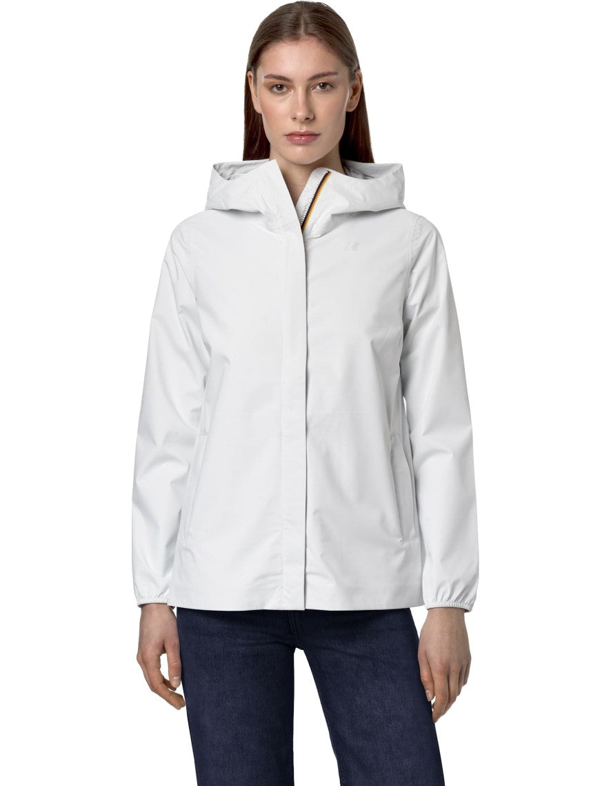 Marguerite Stretch Dot White Jacket