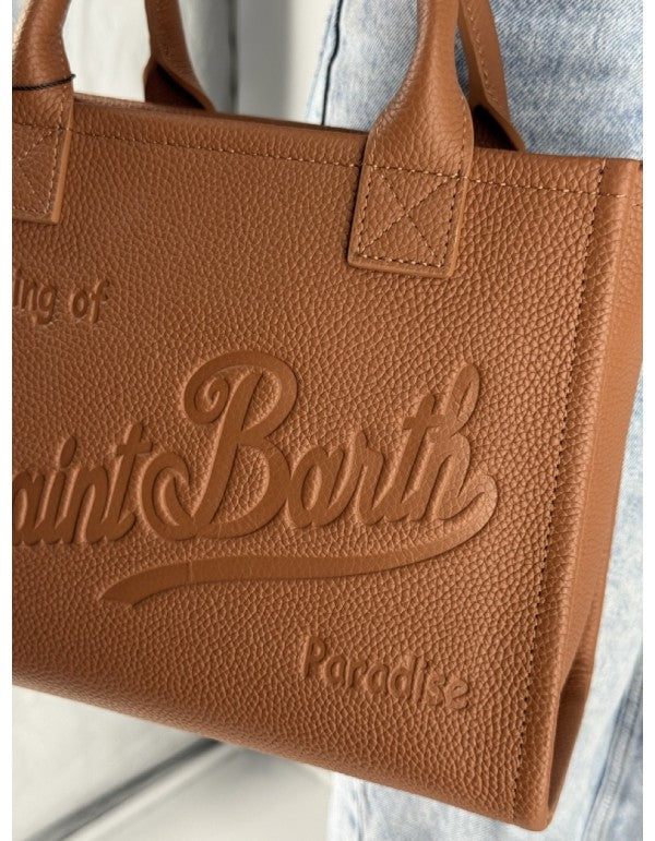 Vanity Bag Midi In Pelle Martellata Cammello