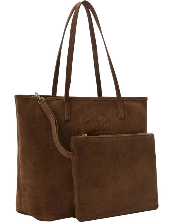 City Bag Suede Brown