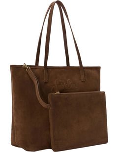 Borsa City Bag Suede Marrone