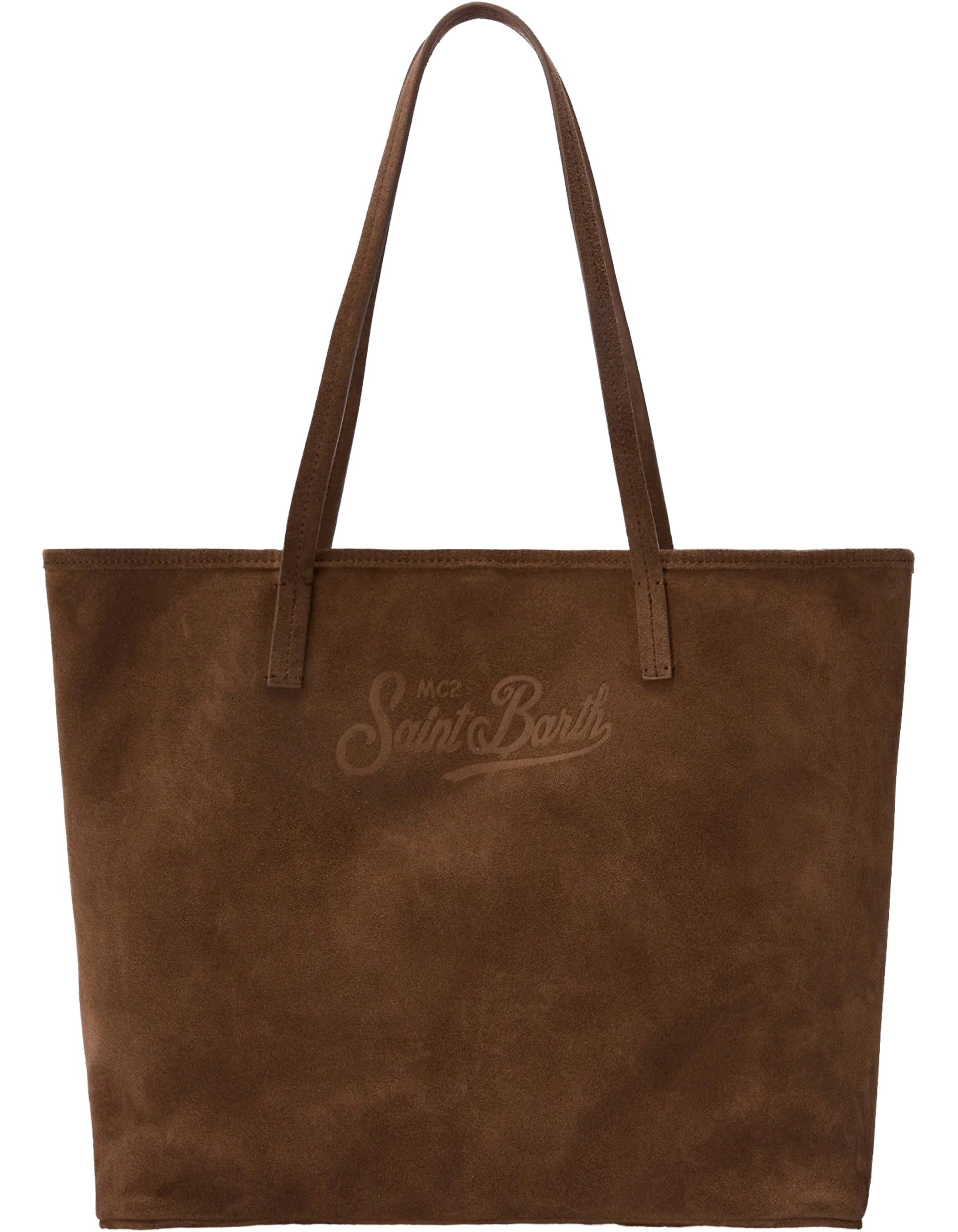 Borsa City Bag Suede Marrone