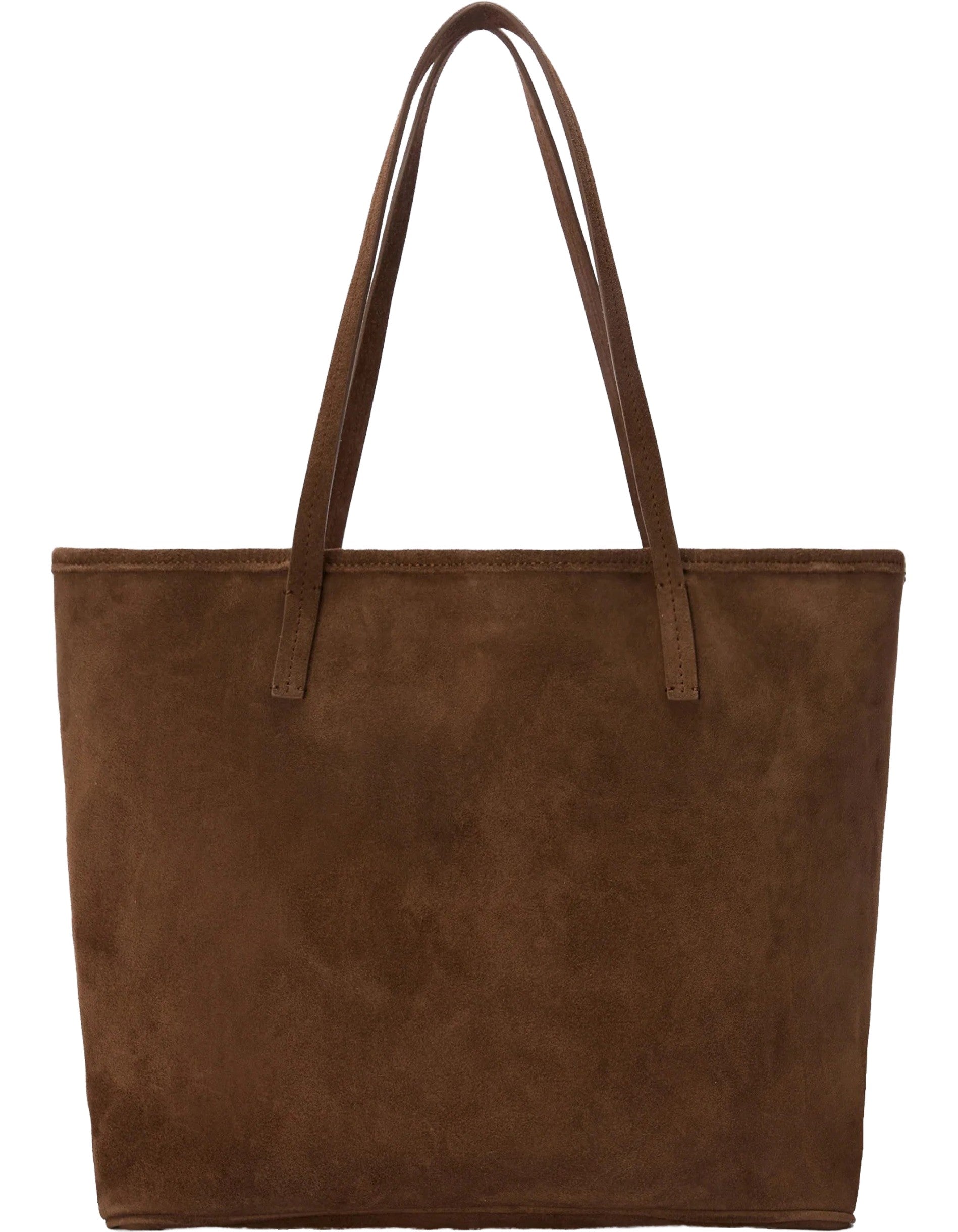 Borsa City Bag Suede Marrone