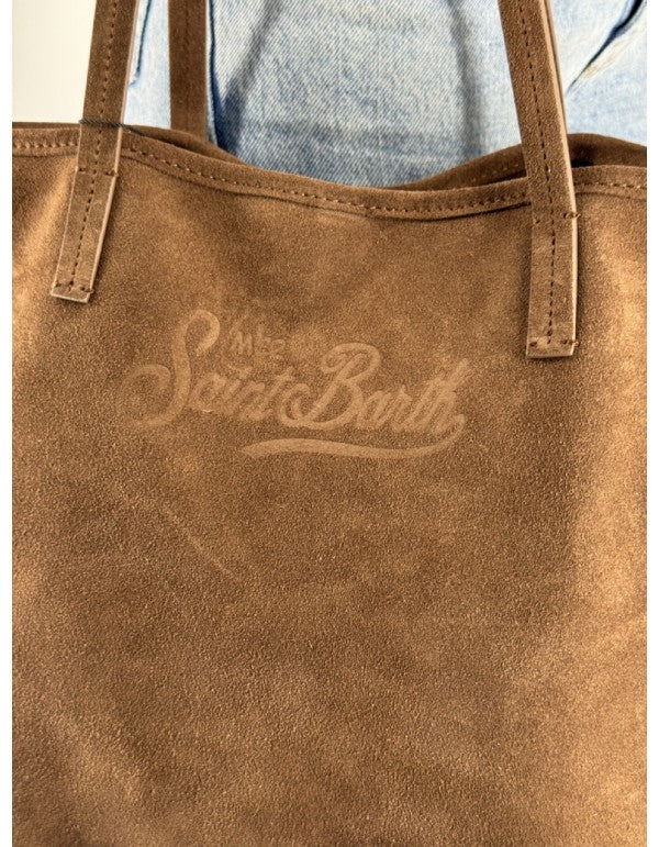 City Bag Suede Brown