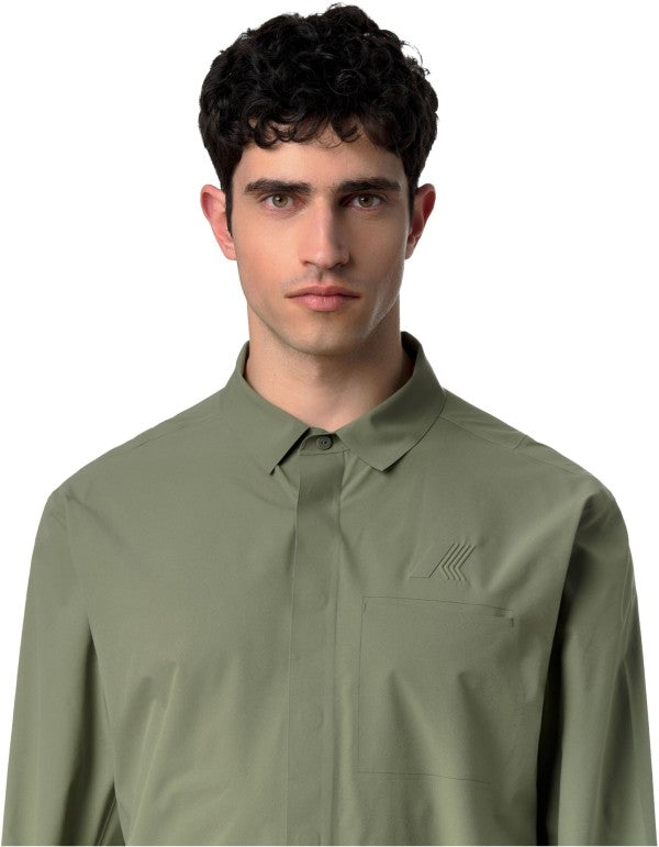 Giacca Overshirt Sharrie Tech Green Lichen
