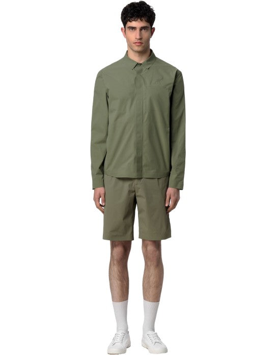 Sharrie Tech Green Lichen Overshirt