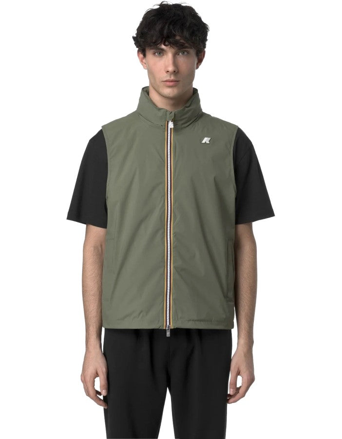 Valen Stretch Nylon Jersey Green Lichen Vest