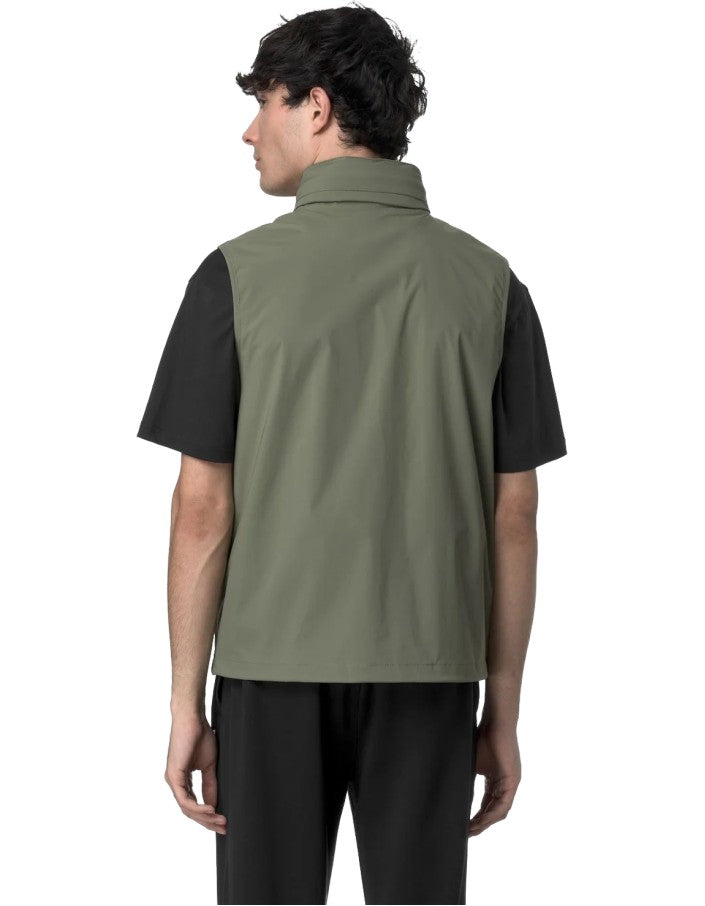 Valen Stretch Nylon Jersey Green Lichen Vest