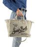 Colette Bag in Beige Striped Linen