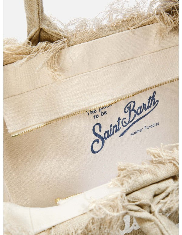 Borsa Colette In Lino Beige