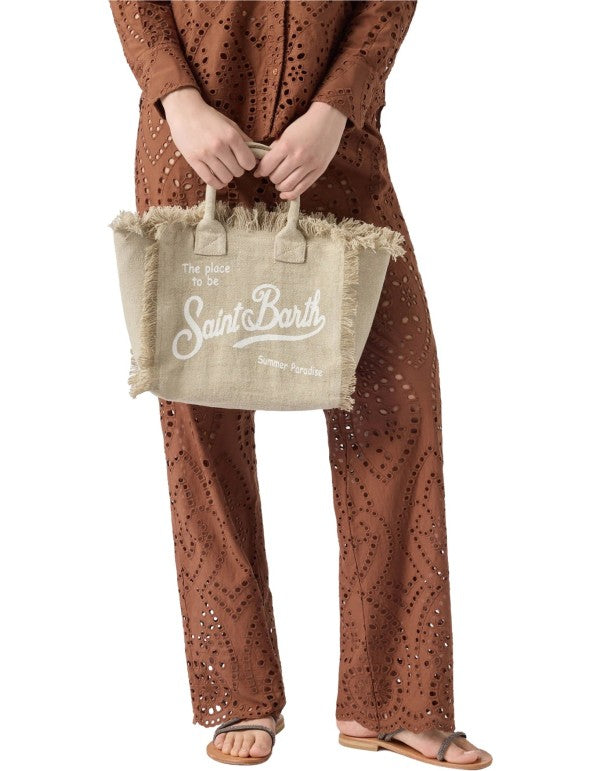 Borsa Colette In Lino Beige