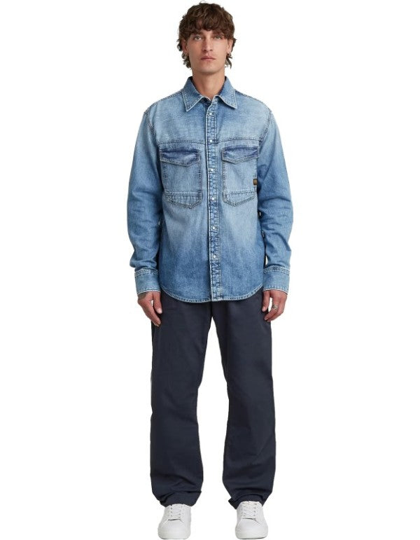 Camicia Dakota Regular Fit Faded Blue Kyanite