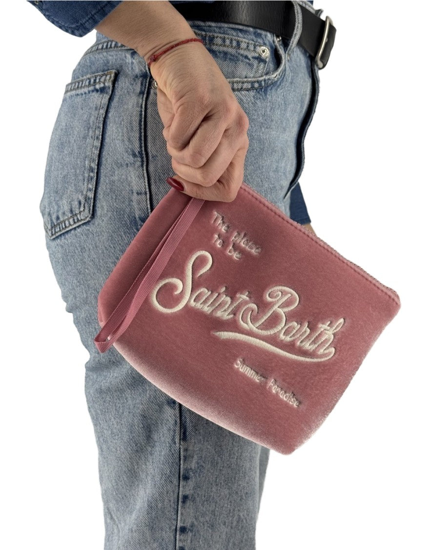 Aline Velvet 2010 Emb. clutch bag