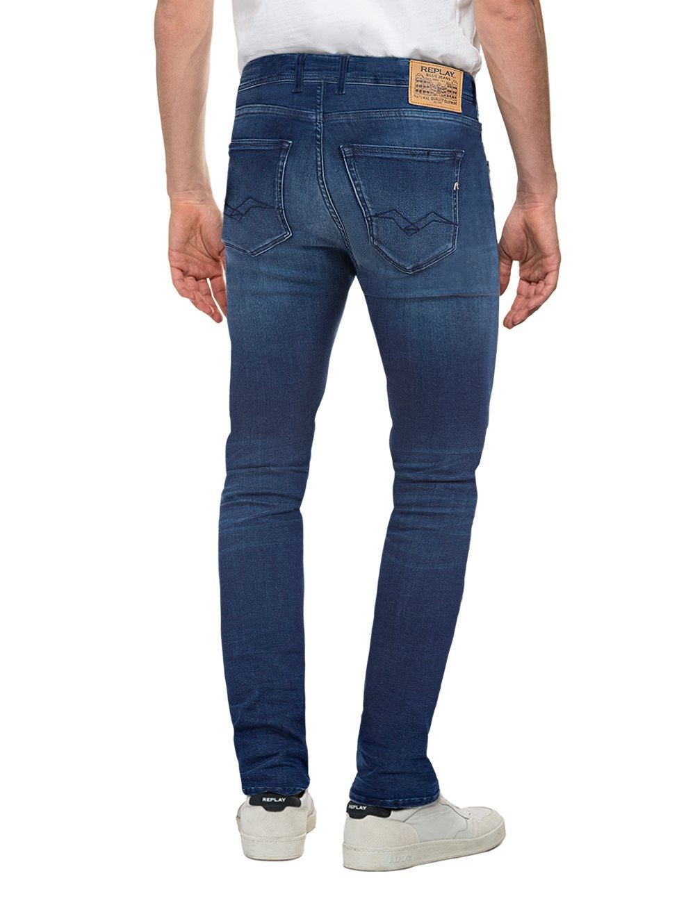 Jeans Uomo Straight Fit Grover Power Stretch Denim Medio