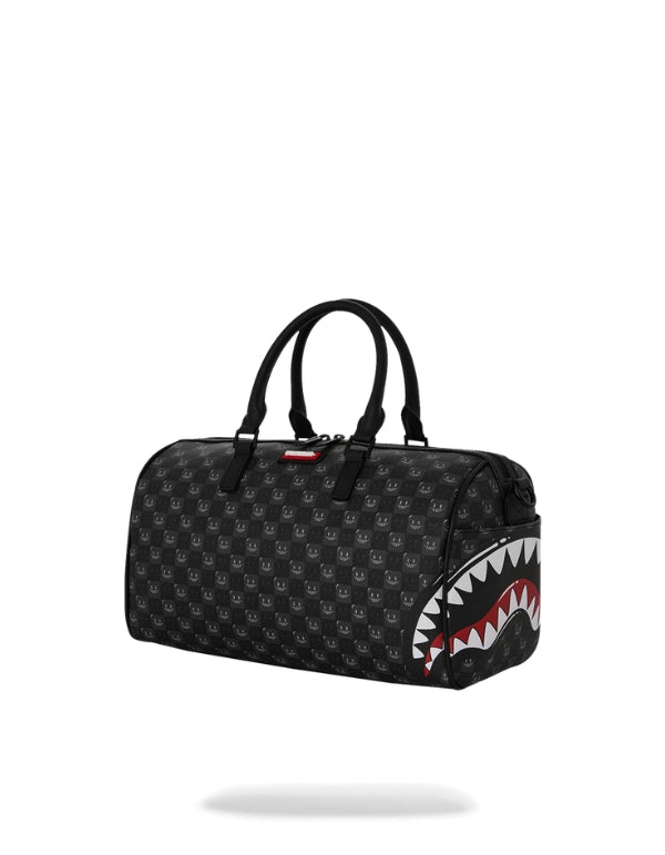 Borsa Sharks In Paris Wtf Bubbly Black Check Mini Duffle