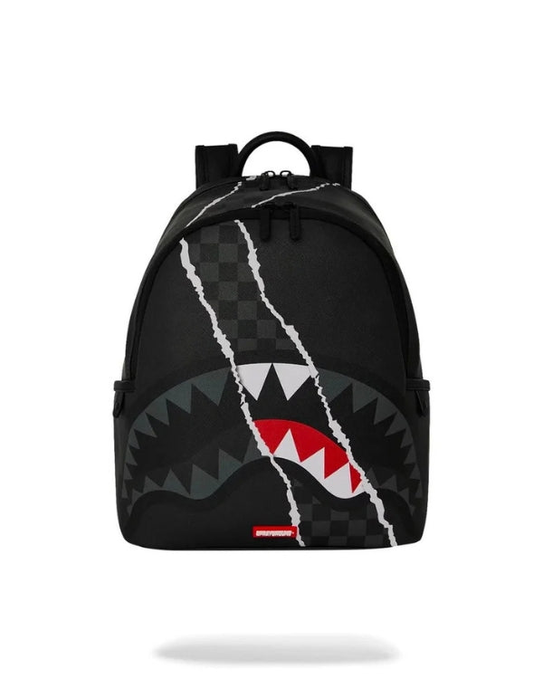 Zaino Center Rip Revealing Gray Check Savage Backpack