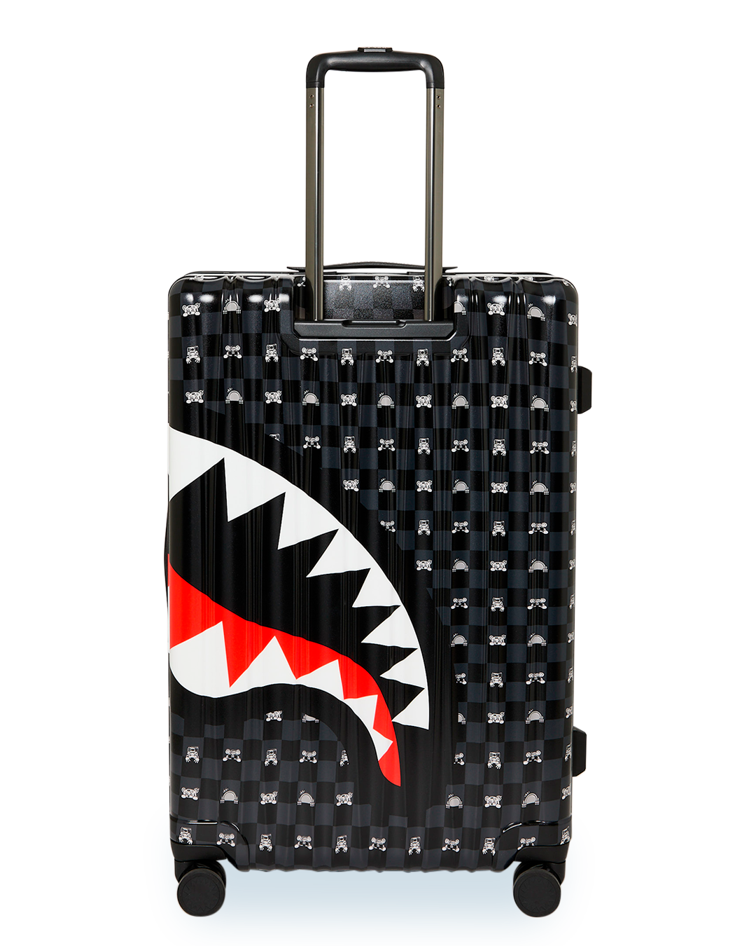 Gray Peeking Character Sketch Large Hard Luggage