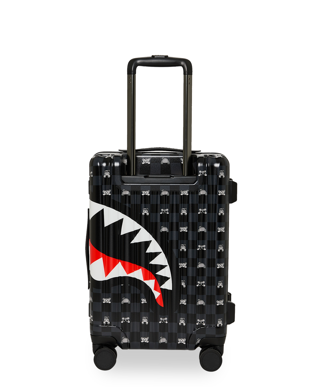 Gray Peeking Character Sketch Carry-on Hard Luggage