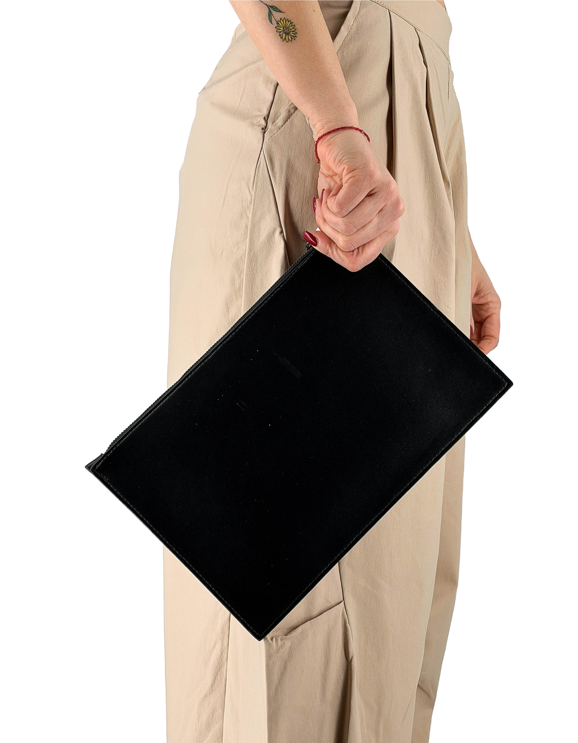Pouch Logo Black / White Wings