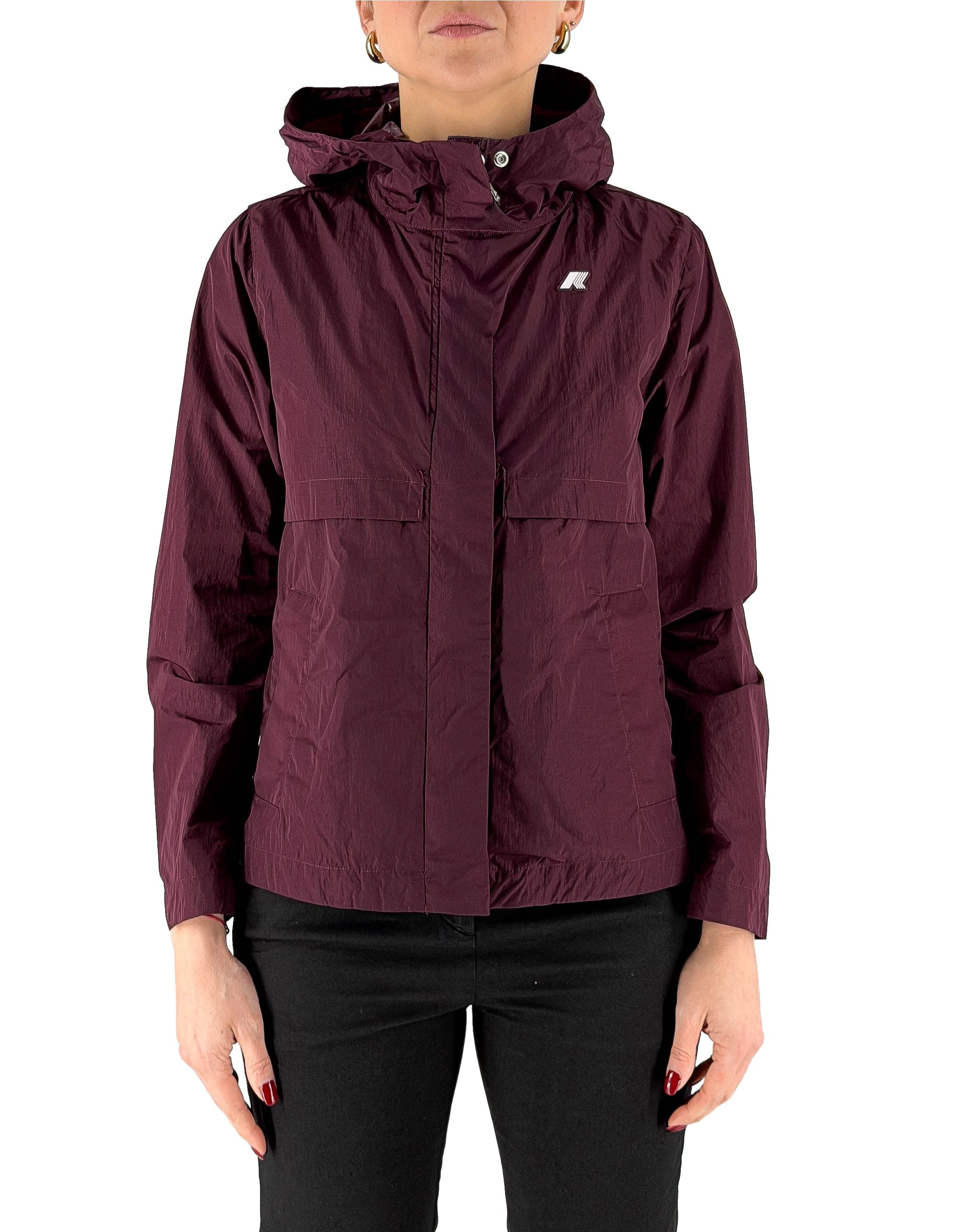 Giacca Sophile Satin Glass Violet Mauve Wine