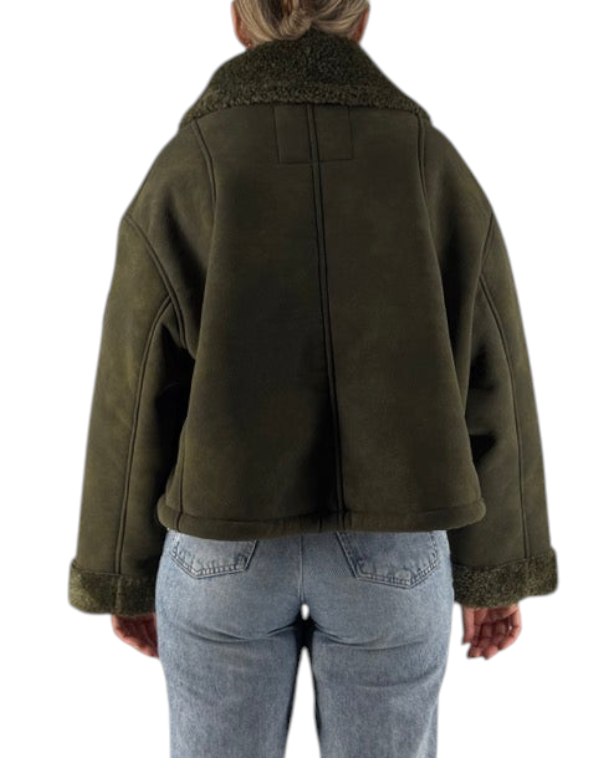 Giubbotto Ogee Verde Militare Montereggi, vista posteriore