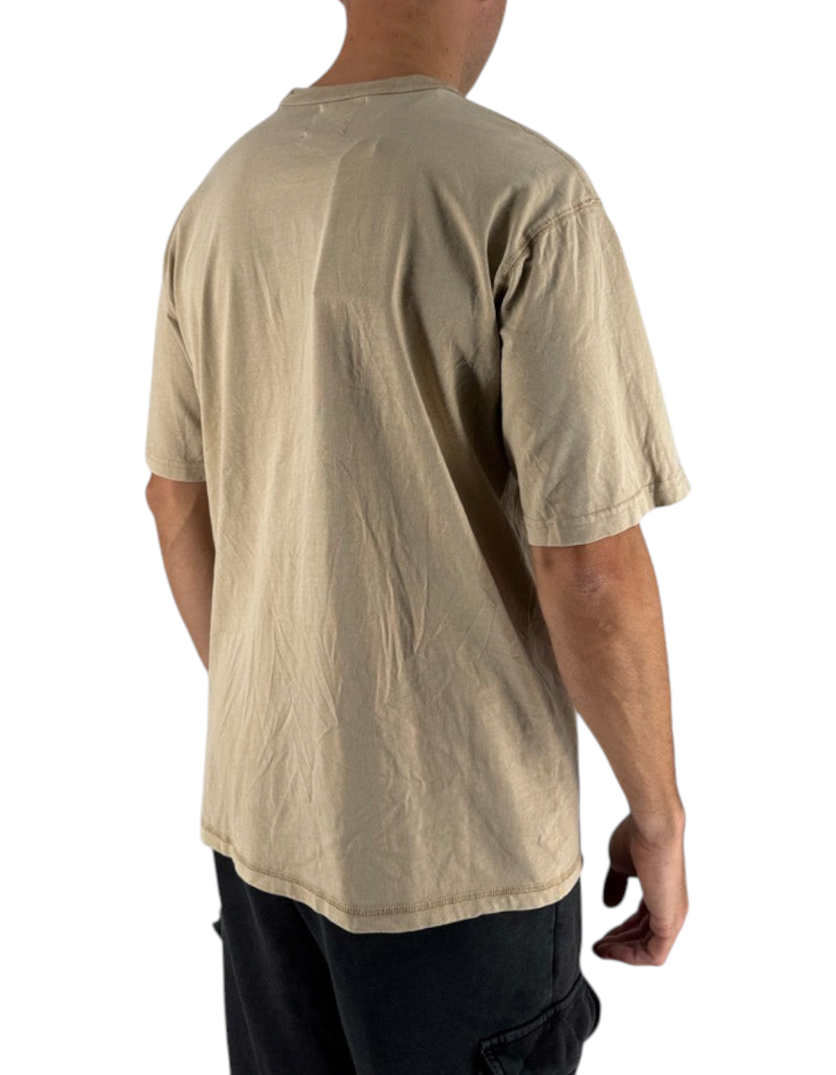 T-shirt color cammello Front Street x Looney Tunes indossata da un uomo, vista posteriore, collezione DevidLabel