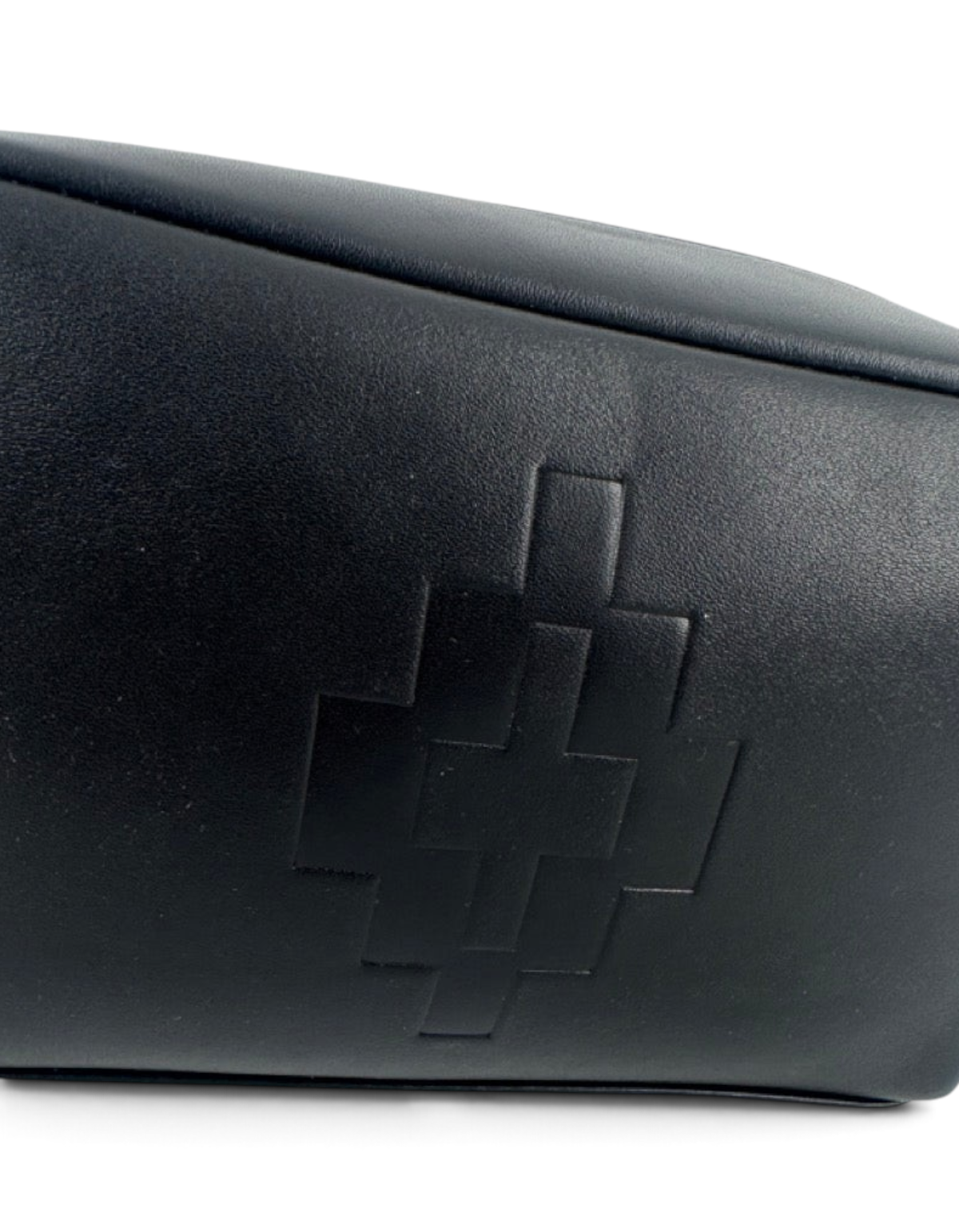 Beauty case nero DevidLabel Marcelo Burlon - County Of Milan con logo impresso e finitura smooth