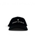 Cappellino baseball nero DevidLabel in cotone con logo ricamato County of Milan sul davanti