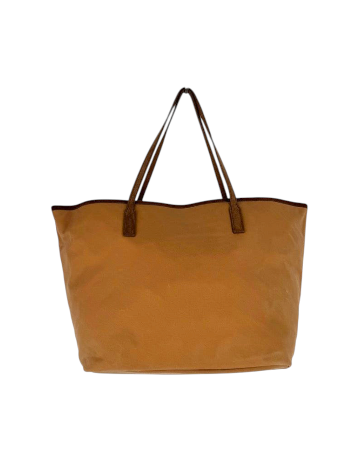 Borsa a spalla DevidLabel MC2 Saint Barth City Bag Wax color cuoio in poliestere con manici sottili