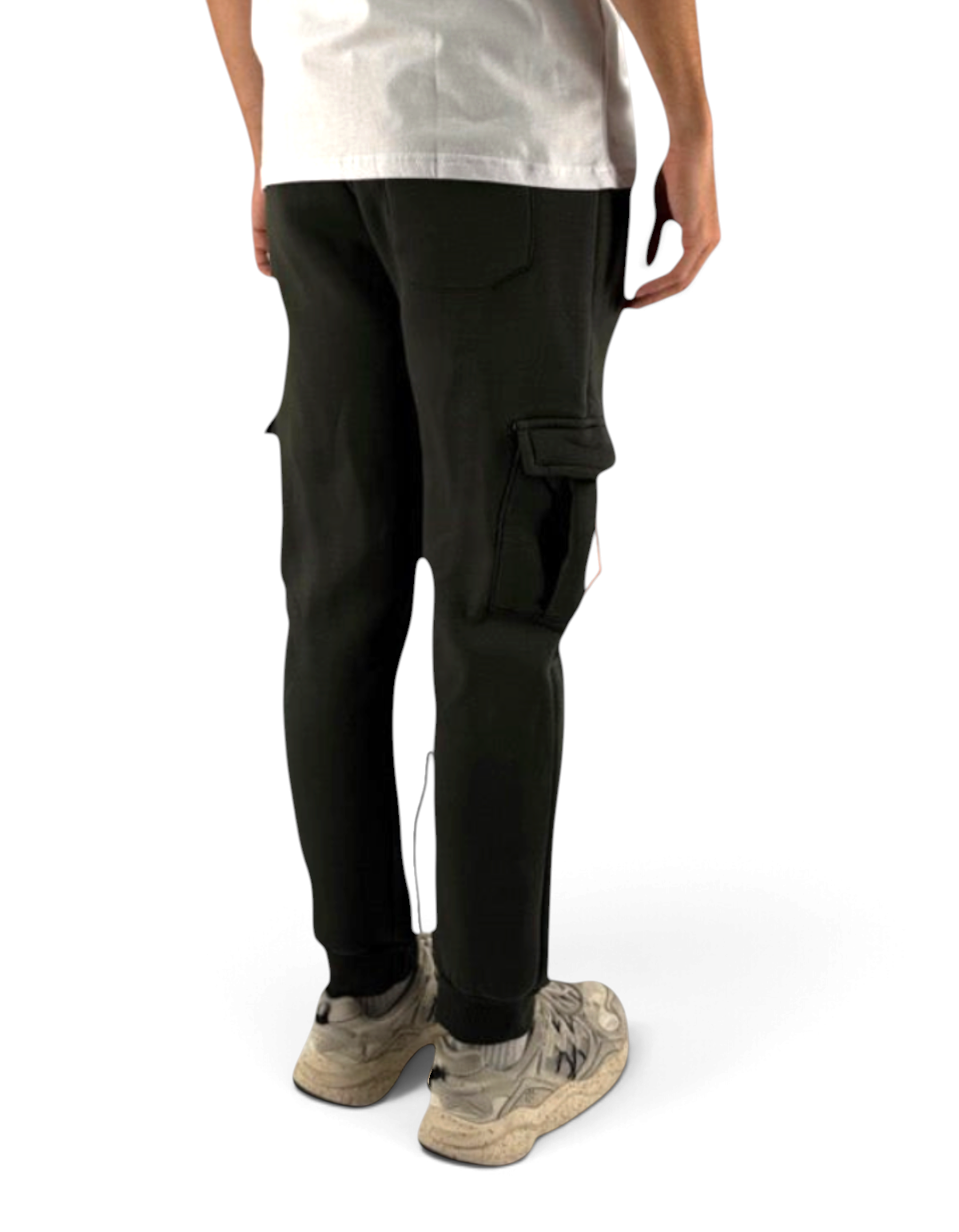 Pantaloni felpa Ko Samui Essential in misto cotone colore military con tasche laterali, vestibilità regular fit.