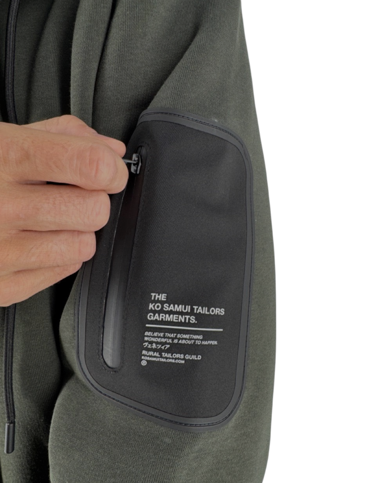 Ko Samui Repocket Felpa con Cappuccio Regular Fit Military – dettaglio prodotto 2