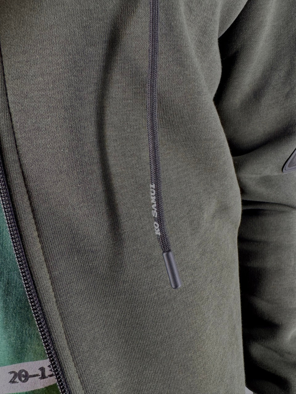 Ko Samui Repocket Felpa Full Zip Regular Fit Military – dettaglio prodotto 4