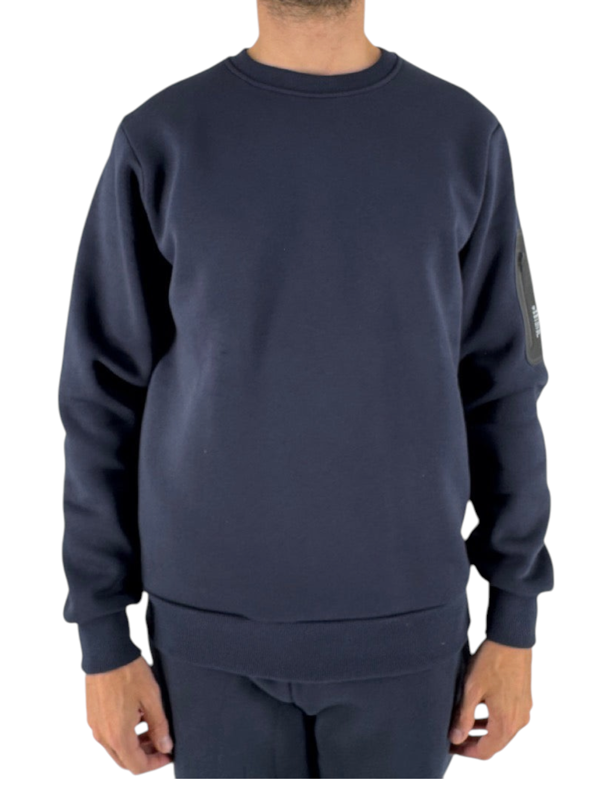 Felpa girocollo Ko Samui Repocket in misto cotone blu navy con vestibilità regular fit e dettaglio grafico