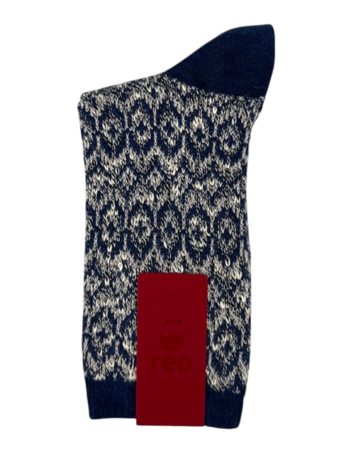 Calze da donna Red Sox Appeal modello Jacquard 3 Colori in tonalità jeans con motivo geometrico a maglia