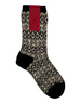 Calze da donna Red Sox Appeal modello Jacquard nero con motivo geometrico in cotone misto