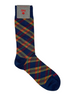 Calze uomo Red Sox Appeal modello Tartan colore jeans in misto cotone con motivo a quadri multicolore