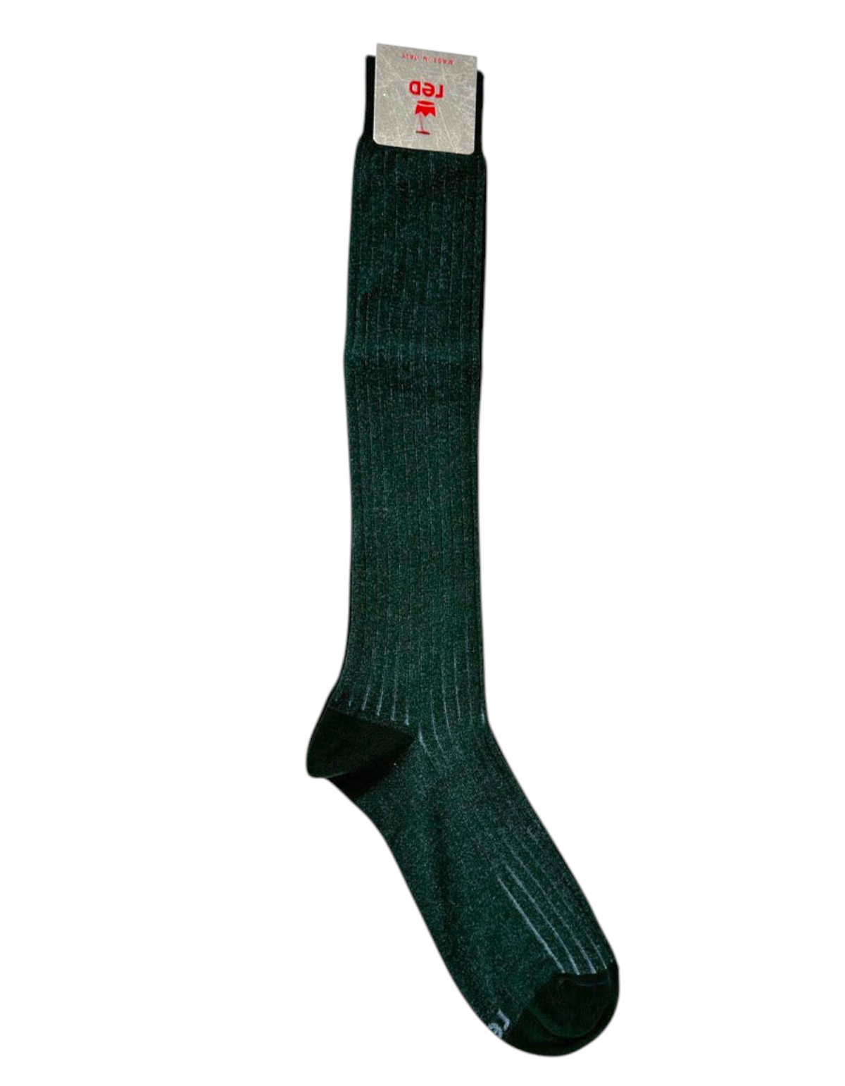 Calze lunghe da uomo Red Sox Appeal Costa Vanisé in misto cotone verde e azzurro con design a coste, vendute da