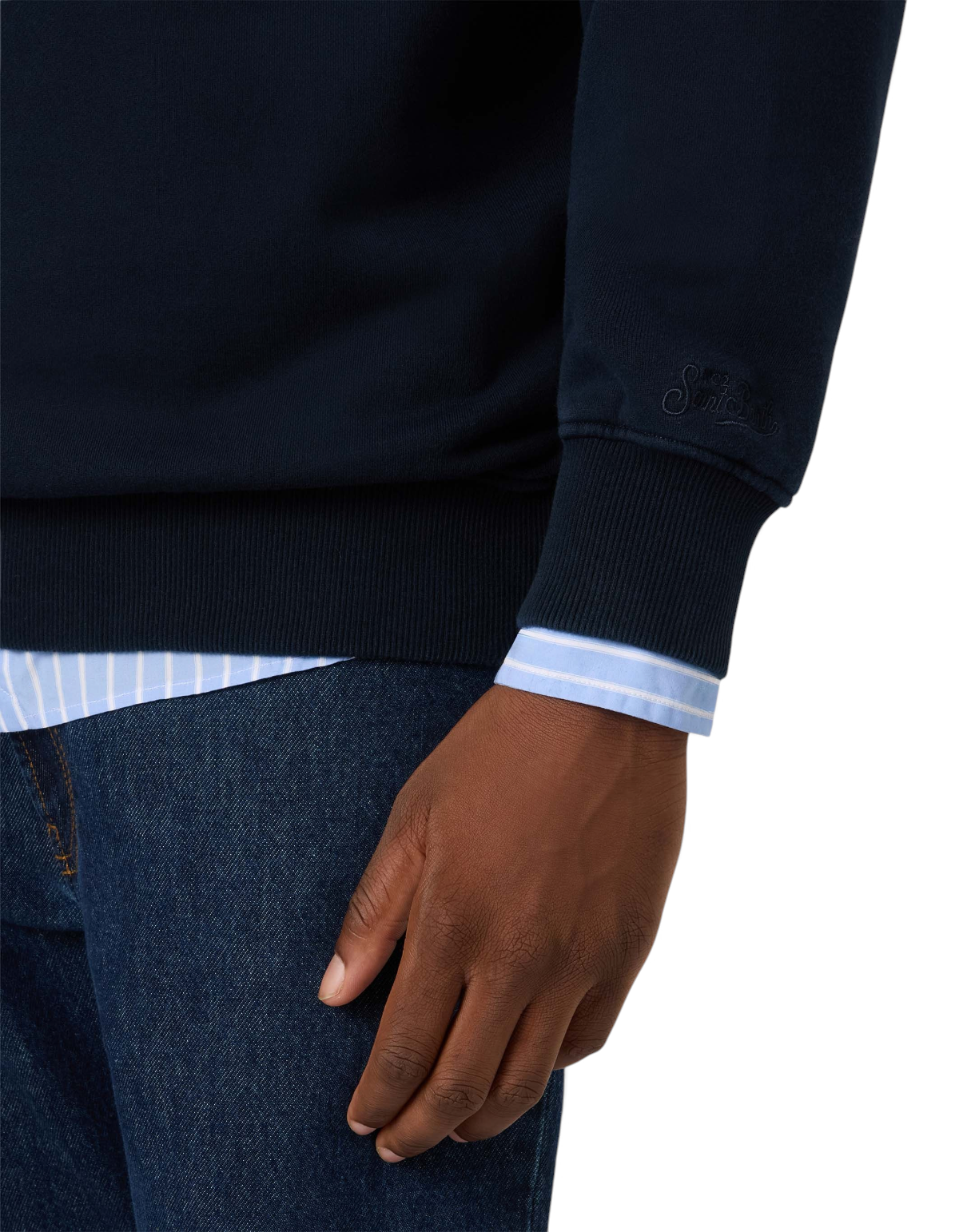 Felpa Half-Zip Kenneth Raw SB Legacy Blu - immagine 5