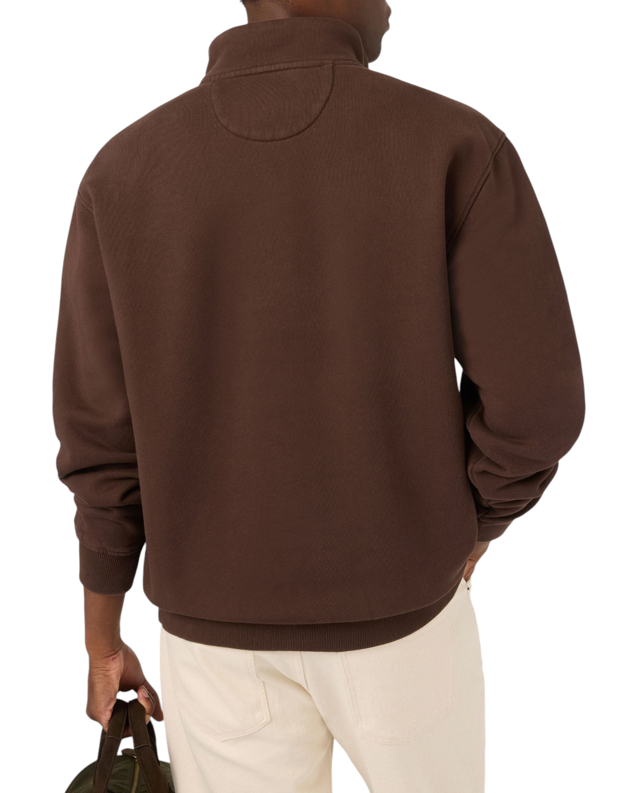 Felpa Half-Zip Kenneth Raw SB Legacy Marrone - immagine 5