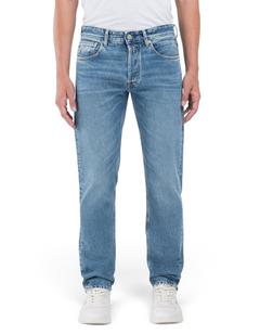Grover Straight-Fit Jeans Medium Blue - vista F