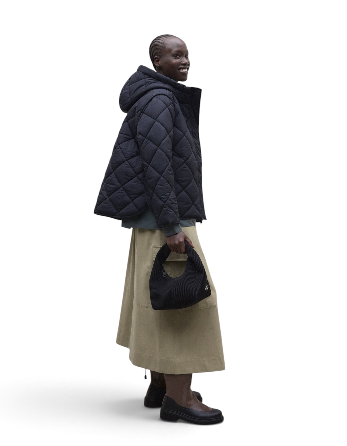 Giacca Verin Navy Black Ecoalf - foto 2