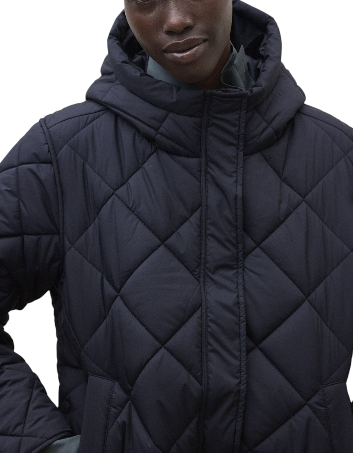 Giacca Verin Navy Black Ecoalf - foto 4