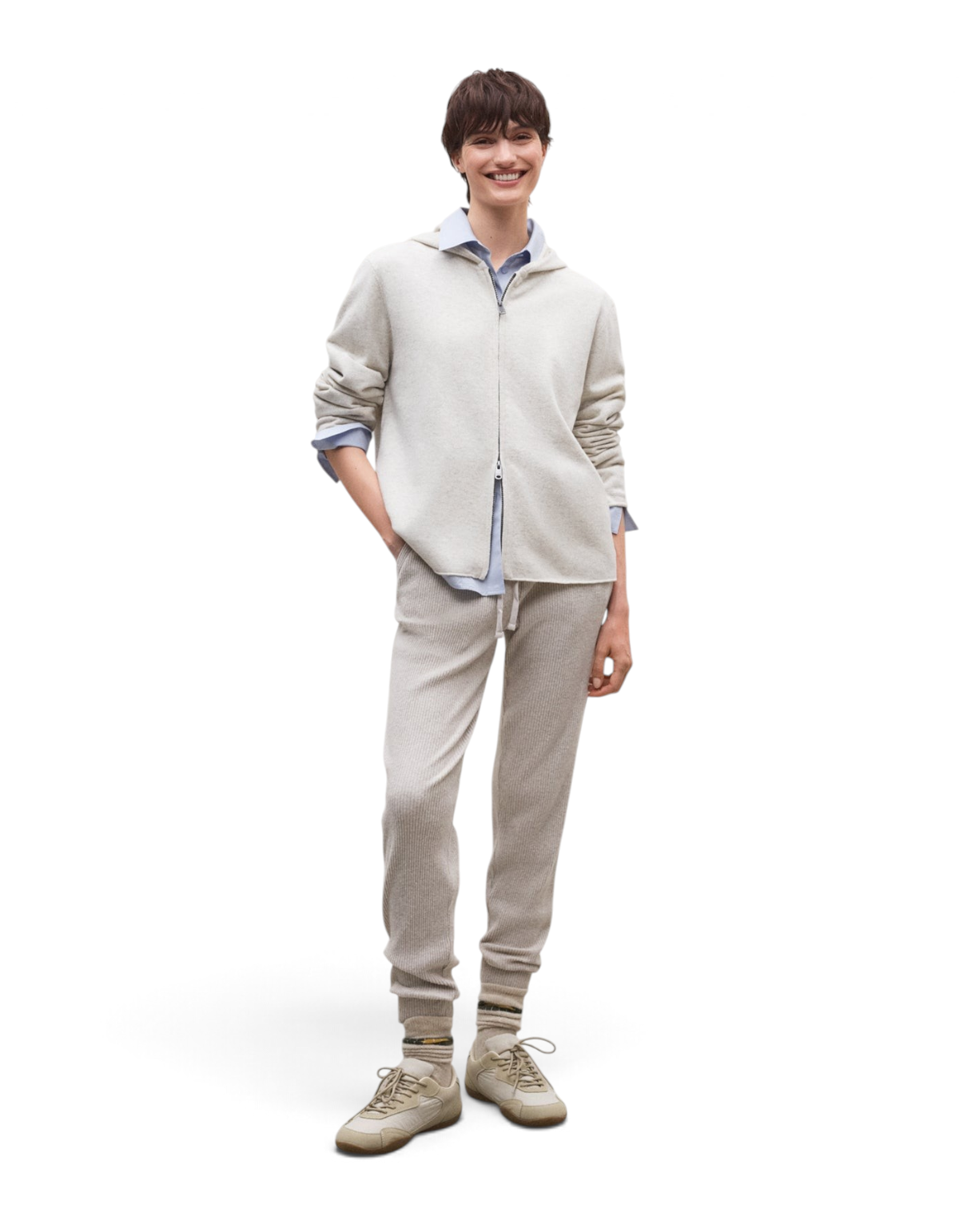Maglia Abril Bone Melange Ecoalf - foto 1