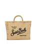 Colette Straw Bag Sand Black Embroidery 1100 Emb
