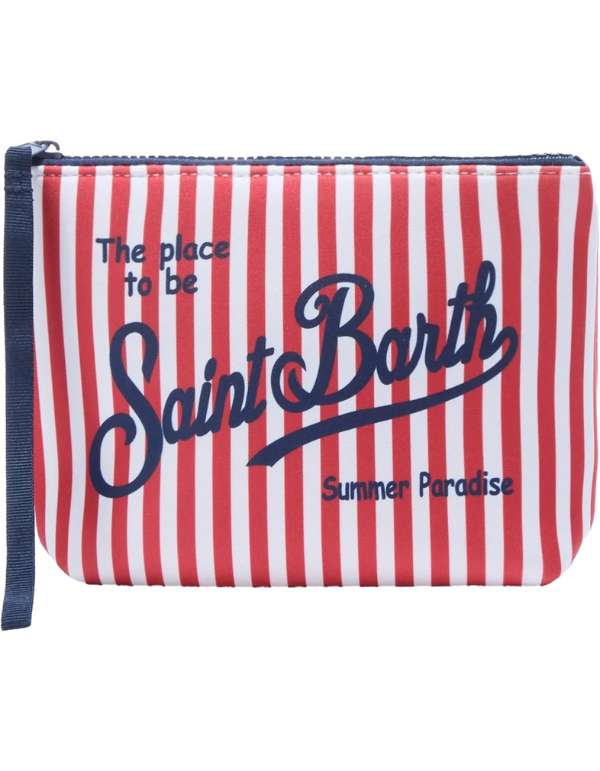 Aline Stripes Mini V 41 clutch bag