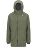 Tommy Bonded Jersey Green Lichen Trench Coat